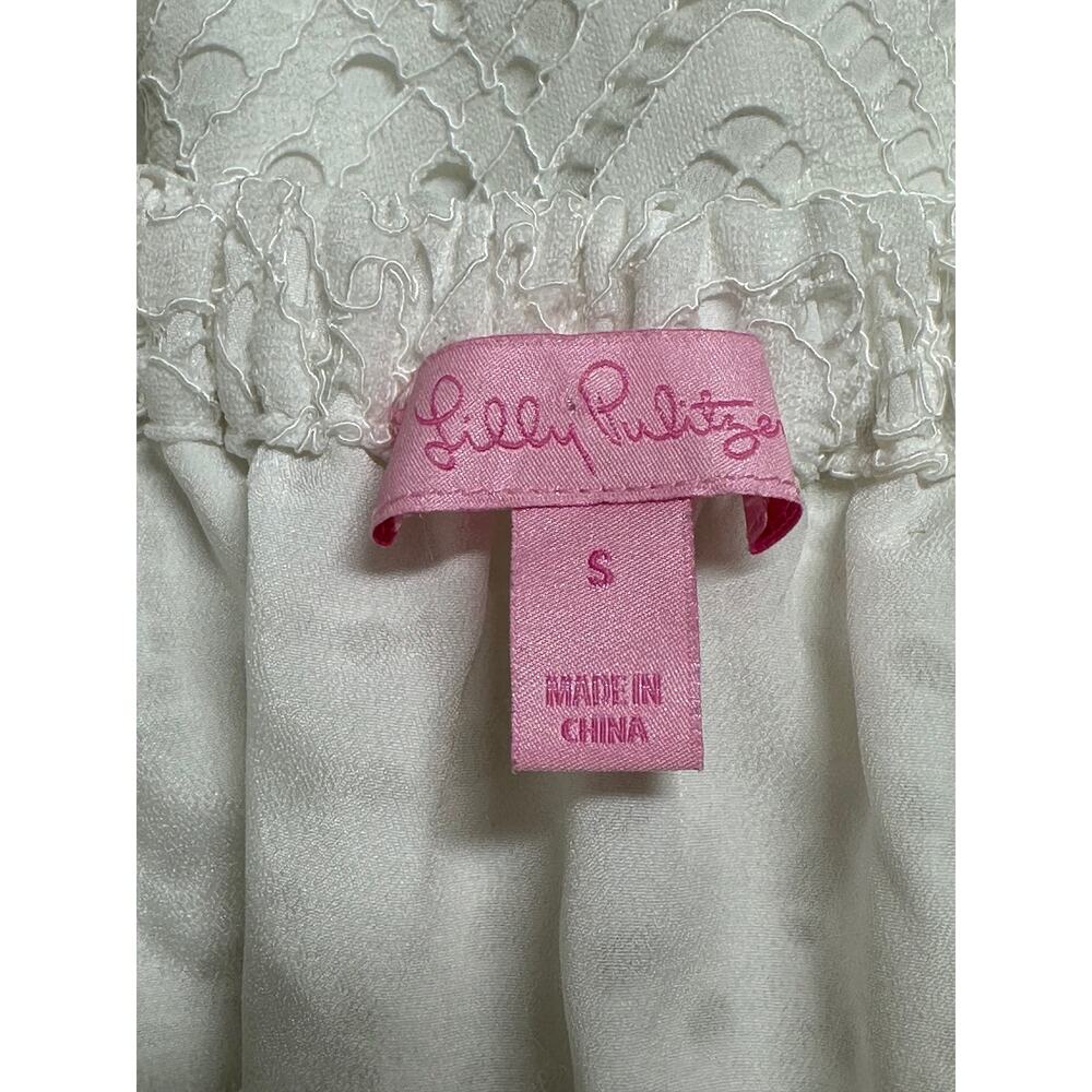 Lilly Pulitzer Dress Womens Small Marble Resort White Lace Preppy Beach Summer - Picture 6 of 10